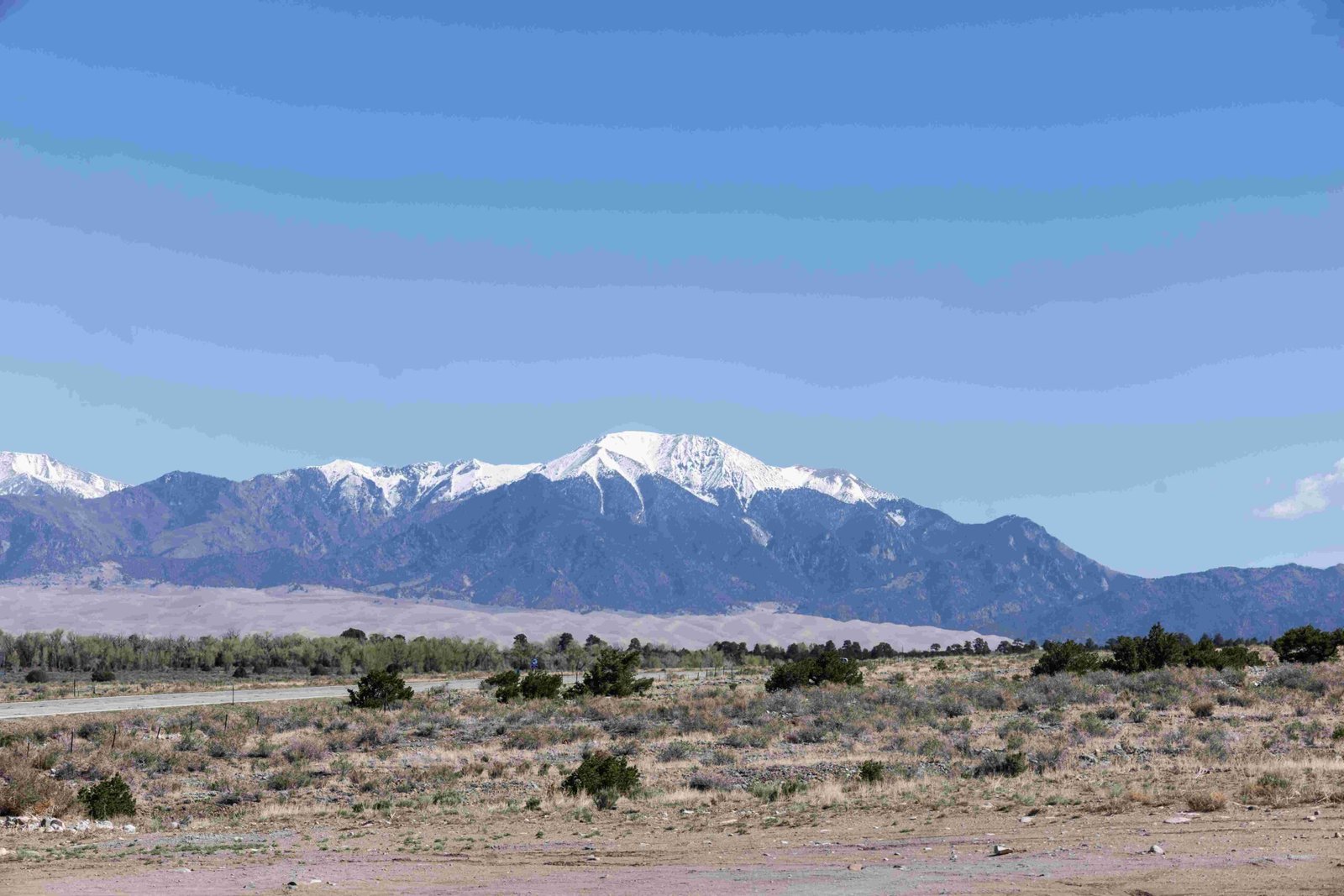 great sand dunes national park in the rain